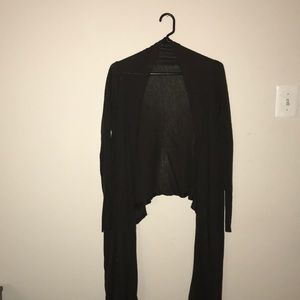 Long Sleeved Dark Brown Cardigan